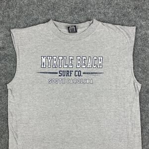 Choice Apparel Tank Mens XL Gray Sleeveless Myrtle Beach Surf South Carolina